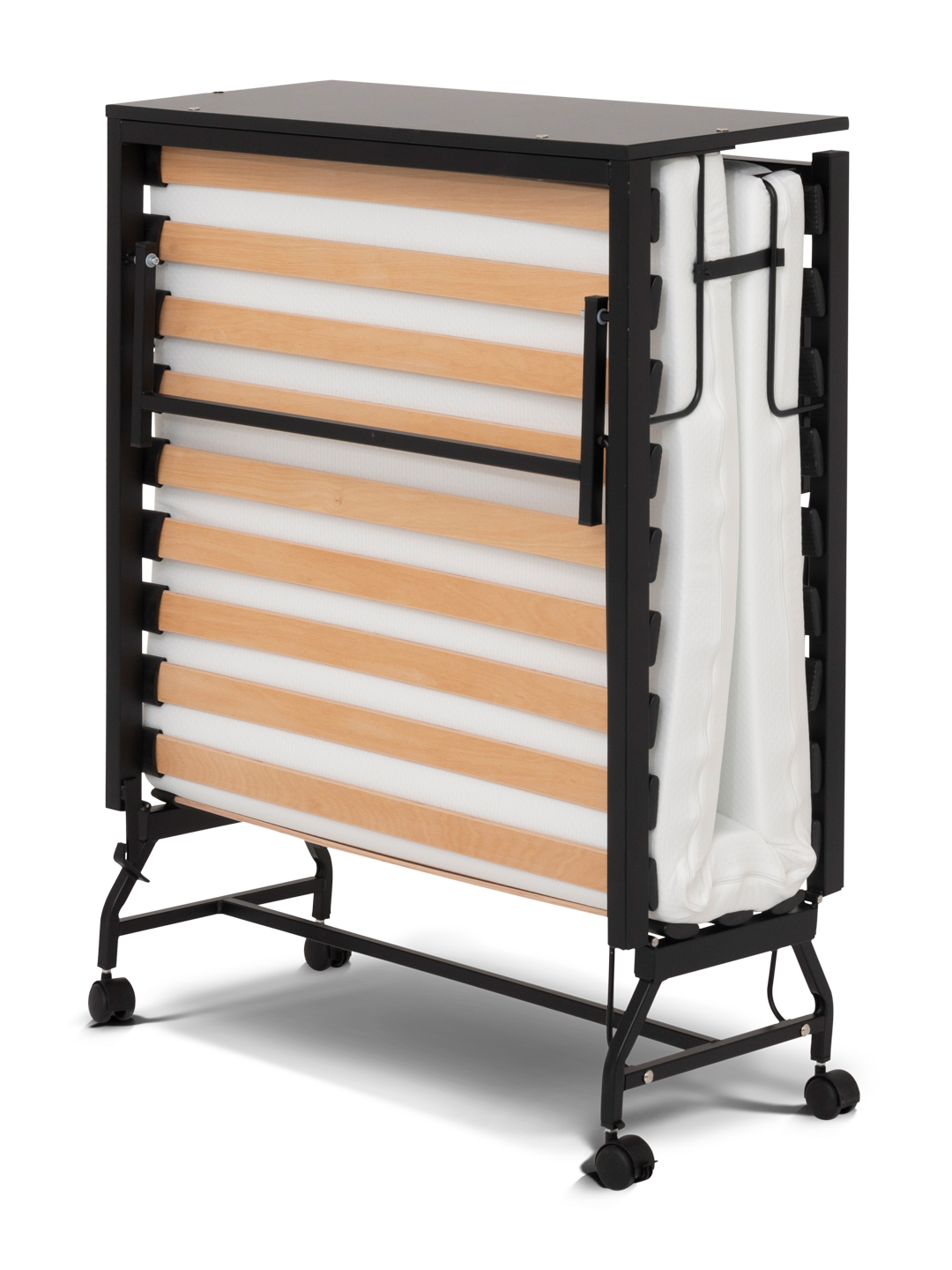 Verdi Folding Bed Black Rollaway beds Bentley